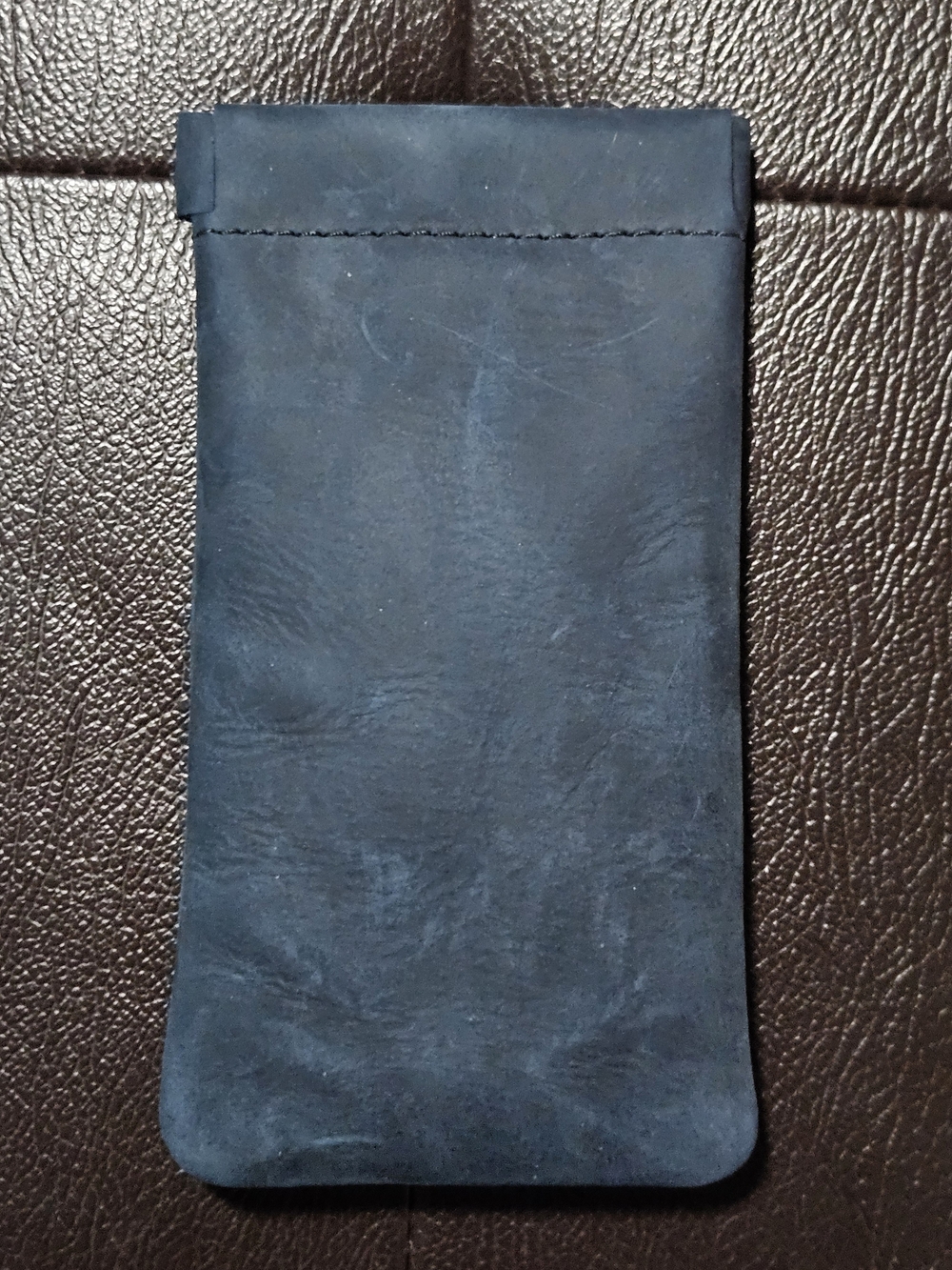 Portland Leather Squeeze Eyeglass Case - Deep Water - Picture 2 of 3